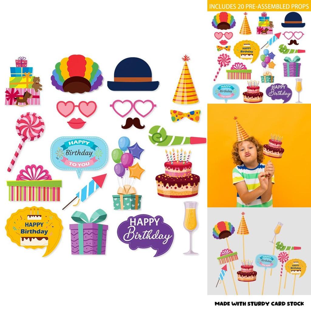 Набор реквизита для фотобудки для празднования из мультяжных бумажных материалов для детей и взрослых