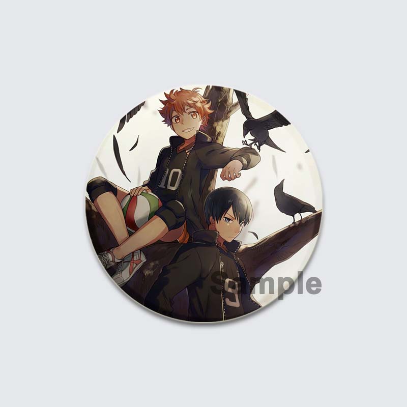 32/44/58 мм значки с героями мультфильмов Аниме Haikyuu!! Значок Манга Фигурки Значки Значок Рюкзак Одежда Украшения Броши для Сумки DIY Аксессуары