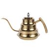 Bamboo Joint Design Stainless Steel Gooseneck Coffee Kettle Drip Pot Maker Infusion (Gold)