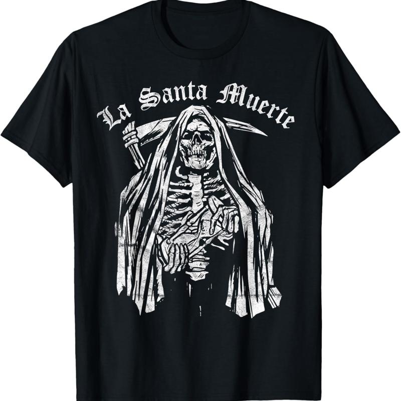 Новая Лимитированная Футболка La Santa Muerte Сделано в США S 5XL