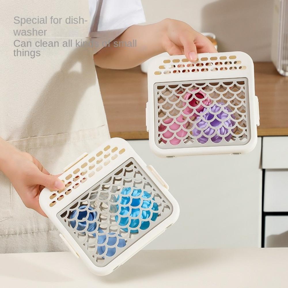 Easy To Clean Dishwasher Basket Drain Dishwasher  Cleaning Storage Organizer  Silverware Flatware