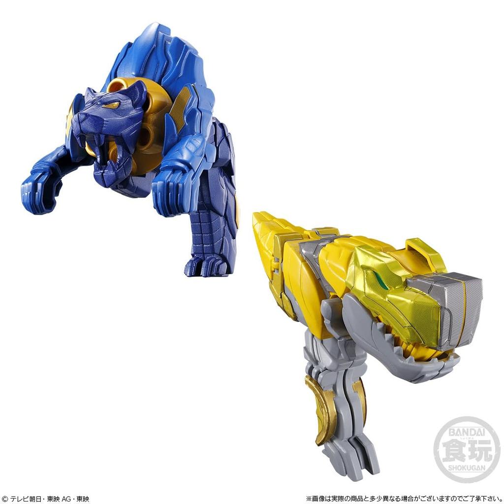 BANDAI Minipla Number One Combined Series 01 Tega Sword & Leon Buster 50 & Tyranno Hammer 50 Set (Candy Toy)