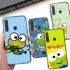 Чехол HK18 Cute Keroppi Black Sofe для Samsung Note 20 Lite S24 Ultra S23 A03 A05 A06 A11 A71 A15 A16 A13 A24 A25 A33 A52 A53 A50 M55 M35 Plus