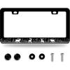 n Flag Eagle License Plate Frame Patriotic Eagle License Plate Colorful Stainless Steel Auto Parts Funny License Plate Decoration with Screws Size