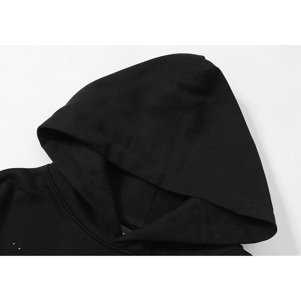 875 Amiri Letter Print Весна и осень свободная толстовка большого размера из тонкого высококачественного хлопка с капюшоном для пары