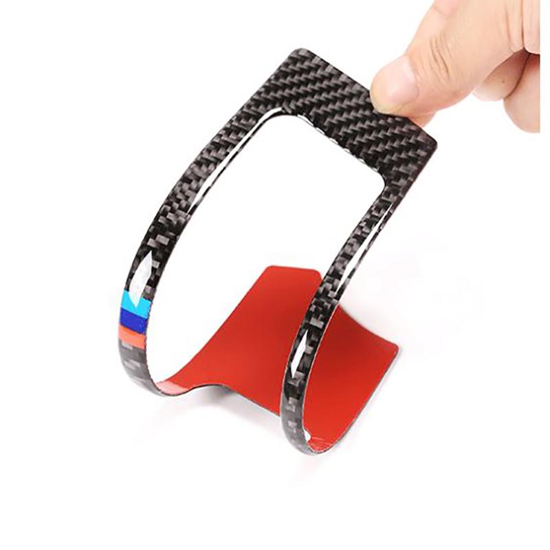 Carbon Fiber Car Left Air Conditioner Outlet Panel Frame Trim Cover Sticker For BMW E90 E92 E93 2005-12 Car Interior