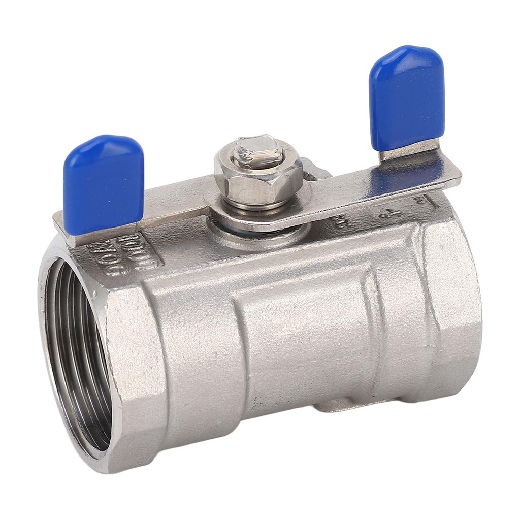 Шаровой кран 1 дюйм, полнопроходной, из нержавеющей стали, бабочкообразной формы, с двойной внутренней резьбой, для сада