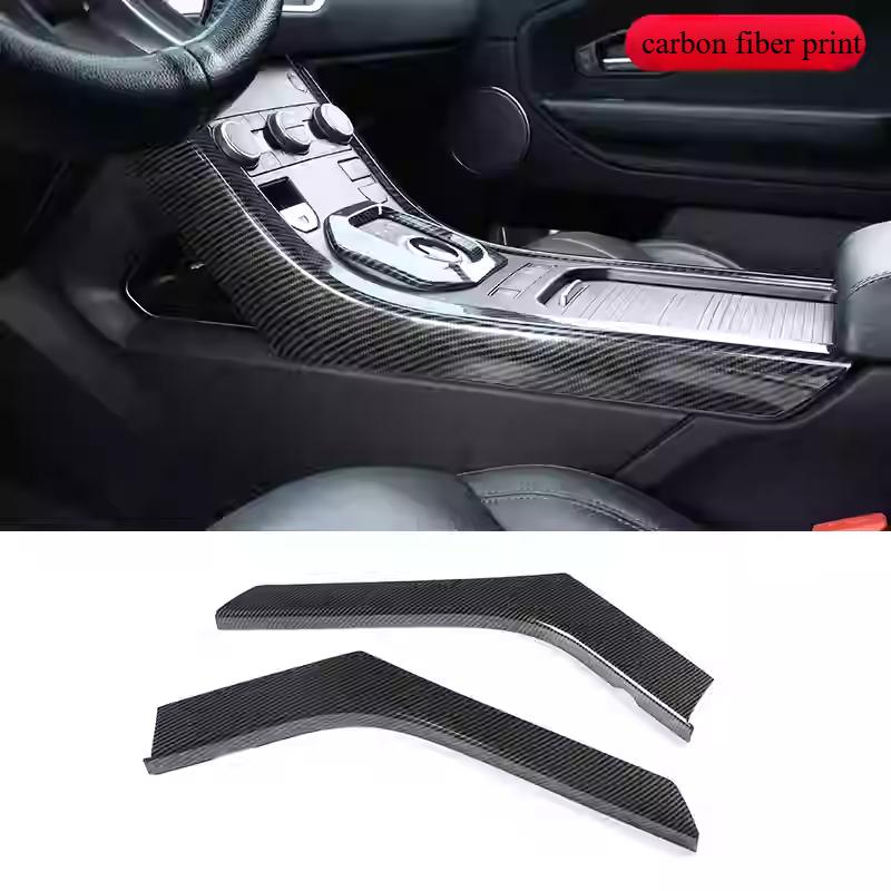 For Land Rover Range Rover Evoque 12-18 Car Center Console Decoration Strips Trim ABS Center control side protection accessories