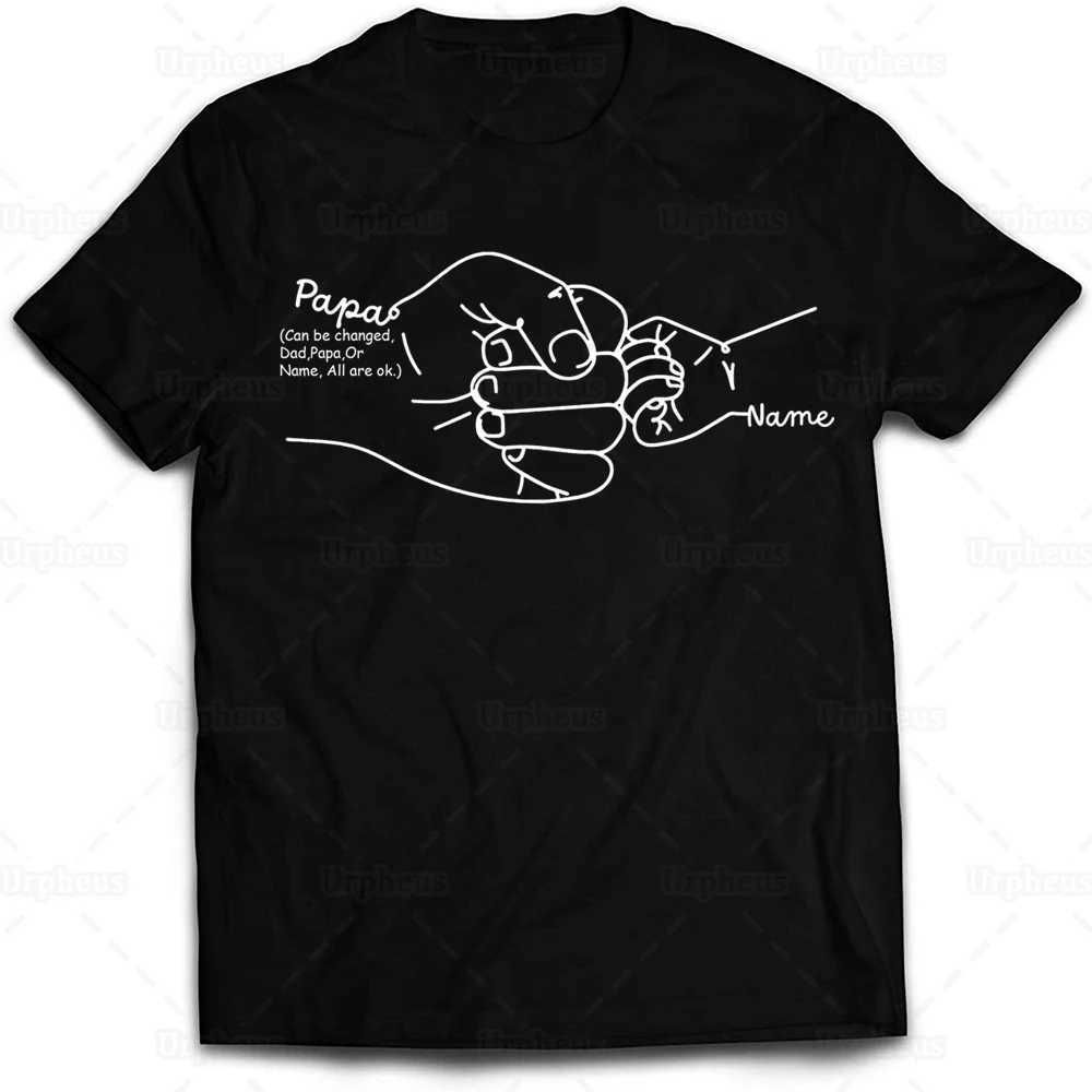 Mens T Shirts Hand Drawn Dad Fist Bump Dad Day Shirt Custom Dad Shirt Personalized TShirt Grandpa Graphic Fun Cute TShirt