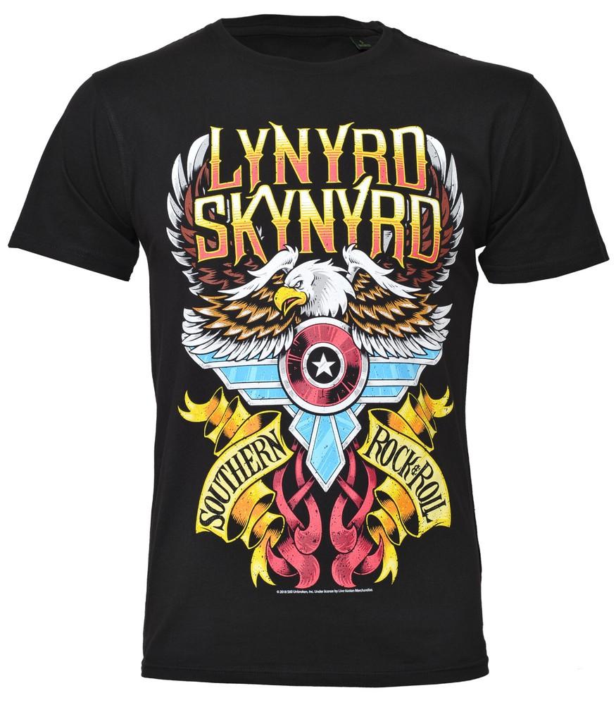 Футболка Lynyrd Skynyrd Южный Рок-н-Ролл Черная Новая Официальная