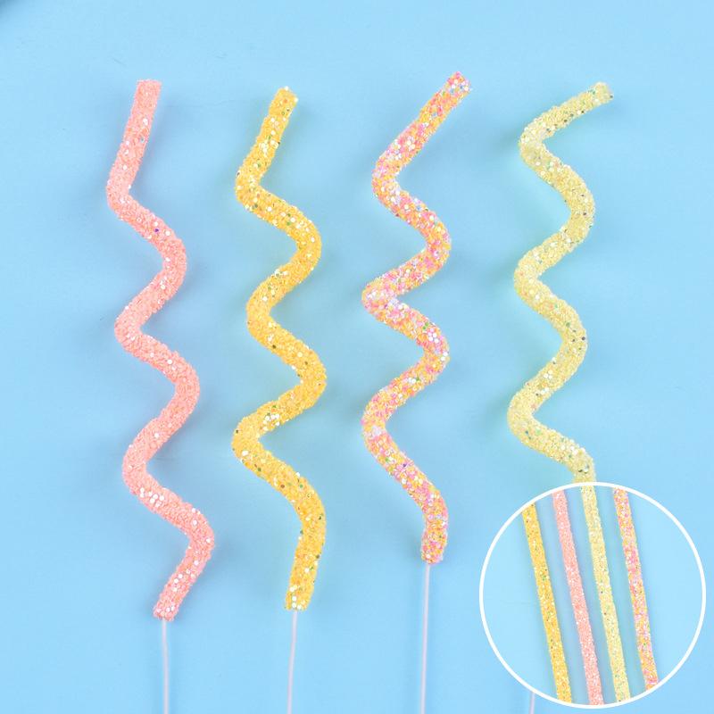 4 шт. Вырезки для украшения торта, креативные мягкие линии, украшения для торта своими руками, 3 цветовые схемы