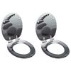 VidaXL 2 Pcs MDF WC Seats and Soft-Close Lid Stones