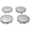4 Pcs 65mm Silver ABS Car Tyre Rim Hub Cap Covers Wheel Center Caps Universal