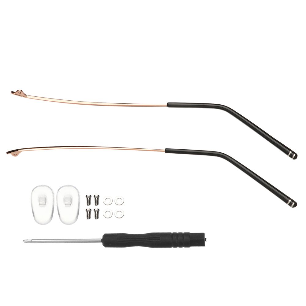 1 пара металлических противоскользящих универсальных очков, сменные дужки, ножки, аксессуары для очков, оправа для очков