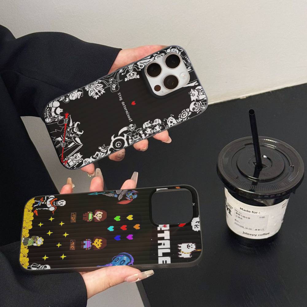 Чехол для телефона U-Undertale для IPhone 17 16 15 14 Plus 13 12 11 Pro Max Pro Волнообразный гофрированный чехол