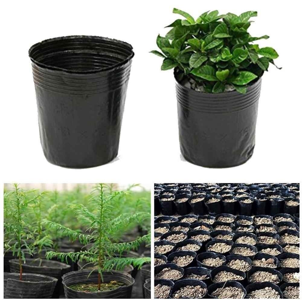 500pcs/set New Disposable Plant Propagation Pots Plastic Black Seedling Cup Plant Nutrition Cups Garden Tools
