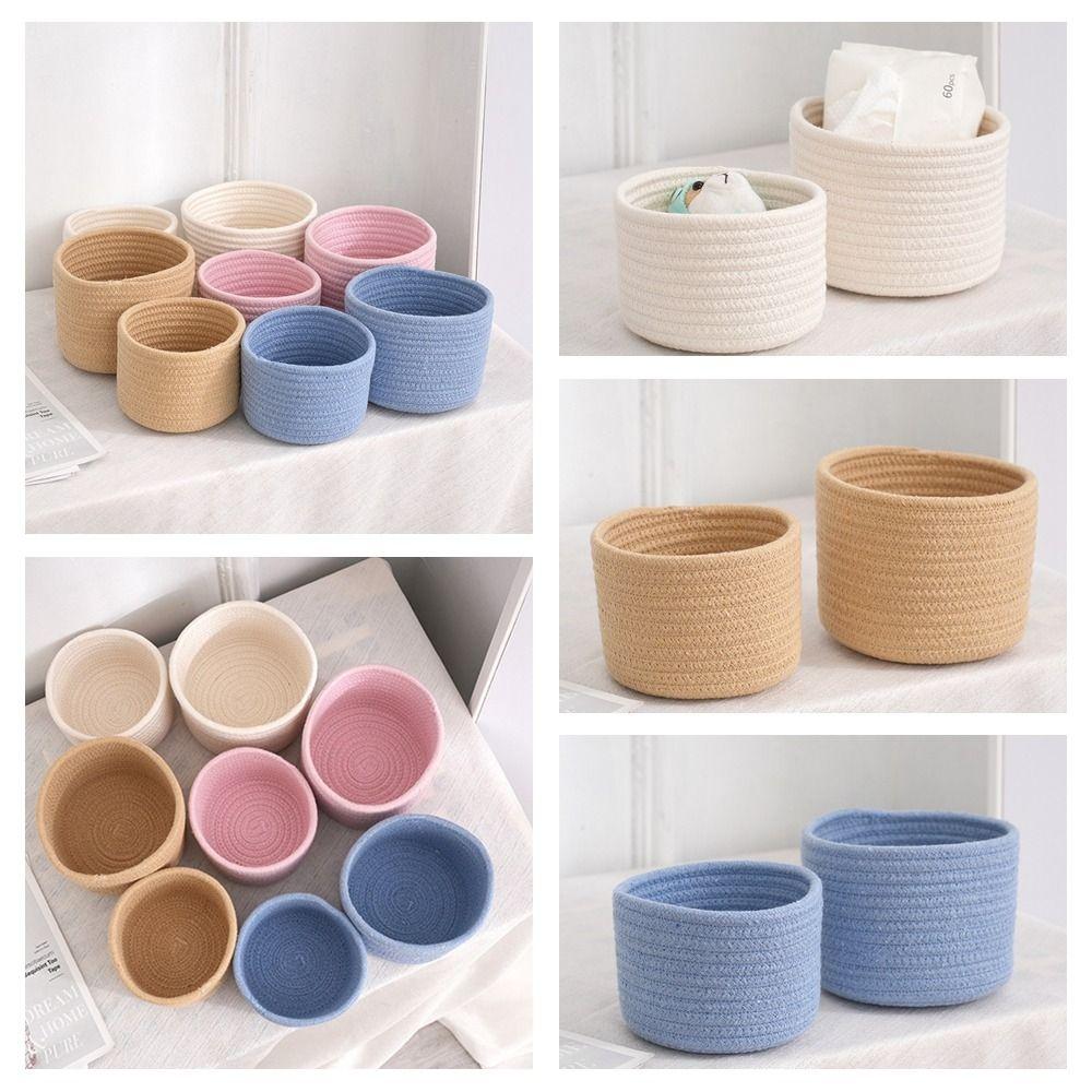 Корзина для косметики Настольная корзина для хранения вещей Настольный органайзер в скандинавском стиле Канцелярские принадлежности