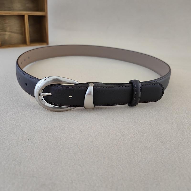 Minimalist Womens Style Waist Belt Metal Pin Buckle Dress Suit Belt Shapewear