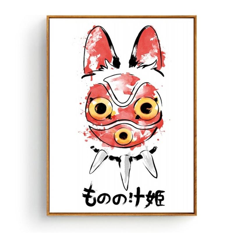 Totoro Cartoon Movie Canvas Painting Japan Hayao Miyazaki Anime Poster Prints Room Decor Wall Art Picture Living Room Home Decor