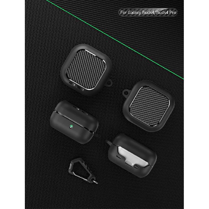 Protective Case For Samsung Galaxy Buds 4 Pro Cover Earbuds Accessories Shockproof Keychain Bags Coque Capa Funda