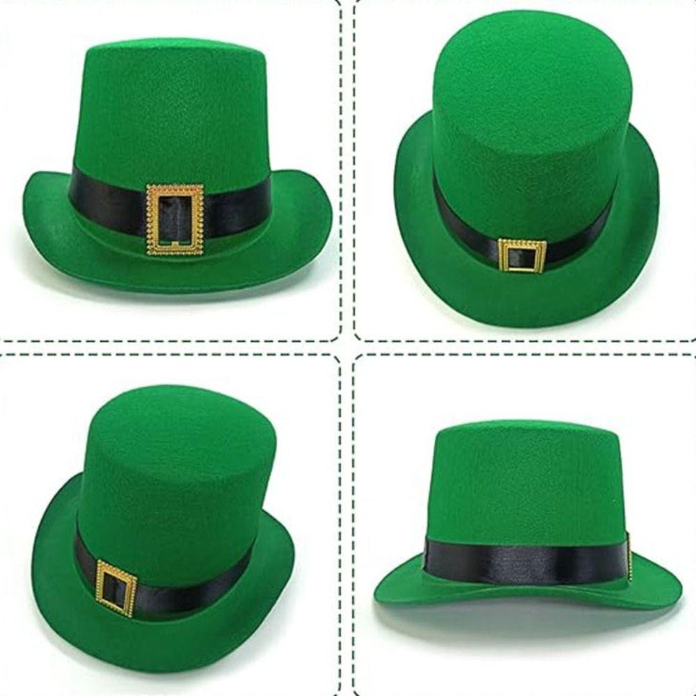 Black Ribbon Leprechaun Hat Unisex St. Patrick's Day Costume St. Patrick's Day Green Hat  Women