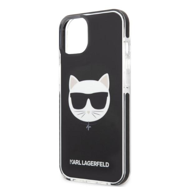 Etui do iPhone 13 mini Karl Lagerfeld Choupette Head Czarne