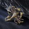 Exaggerated Scorpion Brooch Personalized Fashion Men's Suit Jacket Coat Chest Flower Collar Needle for Wholesale