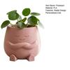 Мини-цветочный горшок Милый настольный горшок 3D-печать Исцеляющее улыбающееся лицо Креативный горшок для зеленых растений для дома