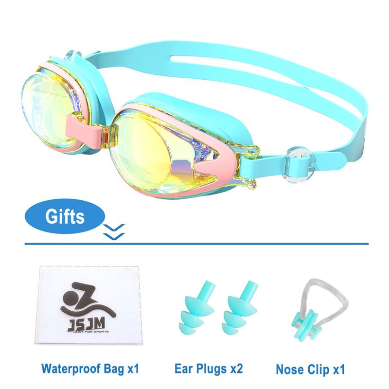 Новые детские очки для плавания, противотуманные, анти-УФ, очки для плавания, силиконовые, регулируемые, профессиональные очки для плавания, унисекс