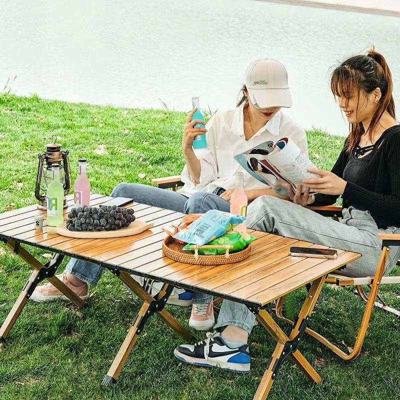 Портативный складной набор для кемпинга: стол и стулья – Сворачивающееся оборудование для пикника и выездной торговли