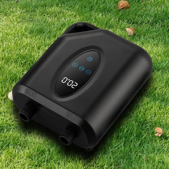 Portable Paddle Board Pump with 6 Nozzles Digital Display 20PSI Electric SUP Pump Auto-Off Deflation Air Compressor Inflatable Stand-Up Boards Boats