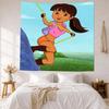 Dora Explorer Wall Decor Tapestry Art For Pet Memorial Birthdaywedding Party Backdrop Family Gift