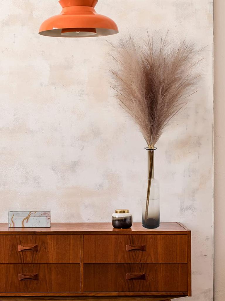 4 шт. стебли, большие искусственные пампасы высотой 110 см, искусственные пампасы, цветочные искусственные пампасы, ветки травы, растения для домашней кухни, декор в стиле бохо