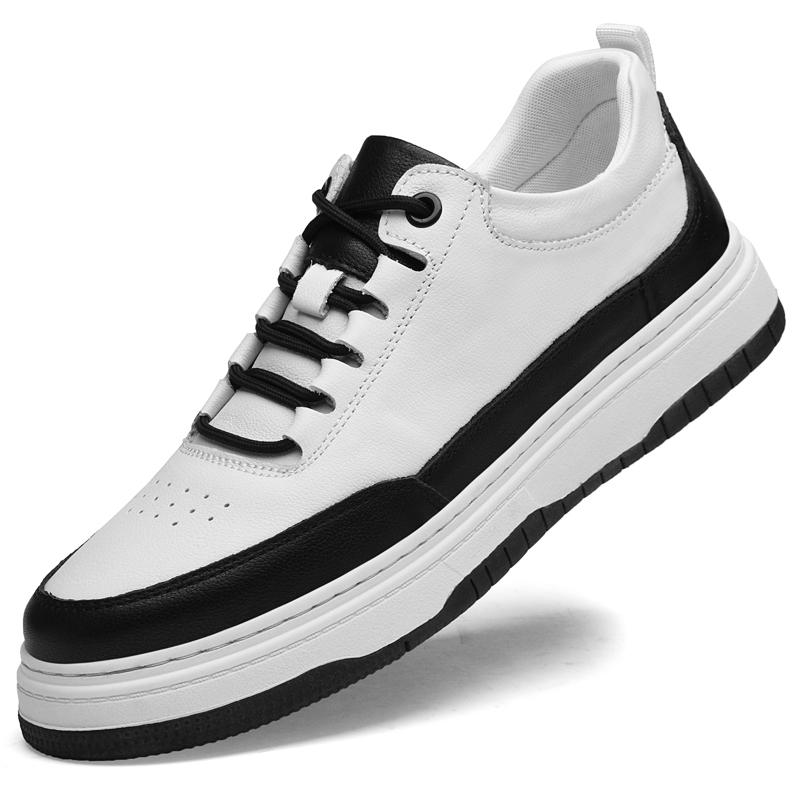 Мужские дышащие кроссовки из натуральной кожи, универсальная мужская повседневная обувь, высококачественная обувь для скейтбординга на открытом воздухе, мужская обувь на шнуровке