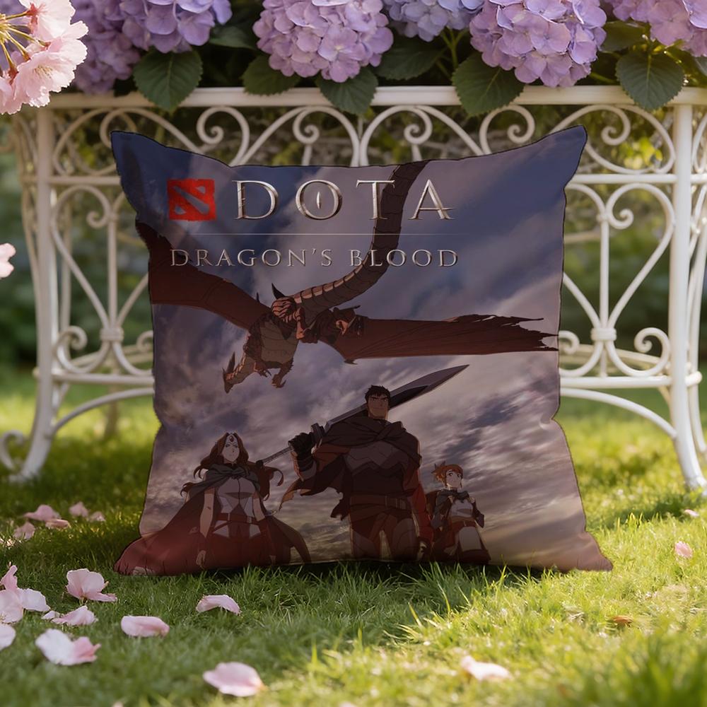 Игровой Крутой D-Dota 2 Наволочка для Подушки Дома и в Машине Двухсценарная Наволочка: Двусторонняя конструкция для максимального комфорта