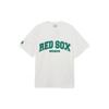MLB Футболки Boston Red Sox Унисекс Белые Круглый вырез Умеренный Прямой крой 3ATSV0633-43WHS