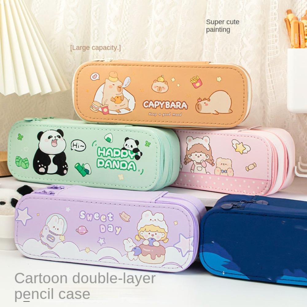 Waterproof Pencil Case Capibara Pen Holder New Pencil Bag Primary School Student