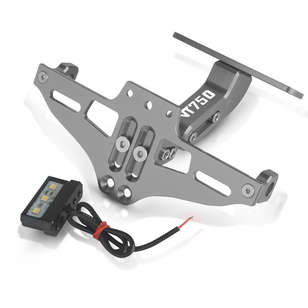 ДЛЯ HONDA VT750 PHANTOM VT750 SHADOW 2009 2010 2011-2017 Мотоциклетный держатель номерного знака с регулируемым углом наклона