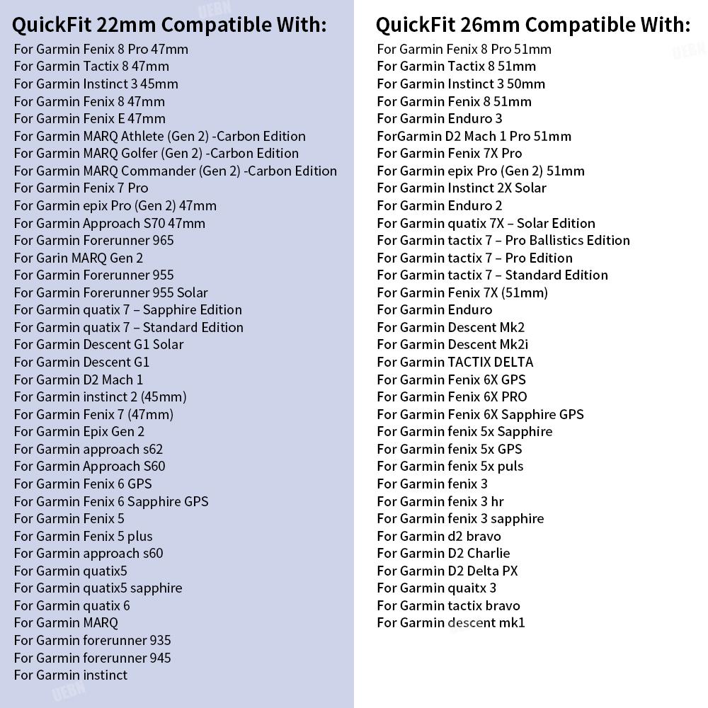 Силиконовый ремешок для часов 22/26 мм для Garmin Fenix 8 Pro 8 7X/Instinct 2X/Tactix 8 7/Forerunner 965/Enduro 3 Сменные ремешки для часов