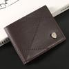 New Men's Wallet Men's Short Multi-Card Position Fashion Casual Wallet Men's Green Thin Two-fold Horizontal Soft Wallet