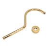 NPT Shower Head Extension Arm Brushed Gold S Shaped Gooseneck Stainless Steel Shower Head Pipe for Bathroom