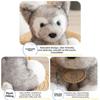Fluffy Husky Puppy Doll Soft Lovely Companion Pets Cuddly Puppy Plush Toy  Children Birthday Gift