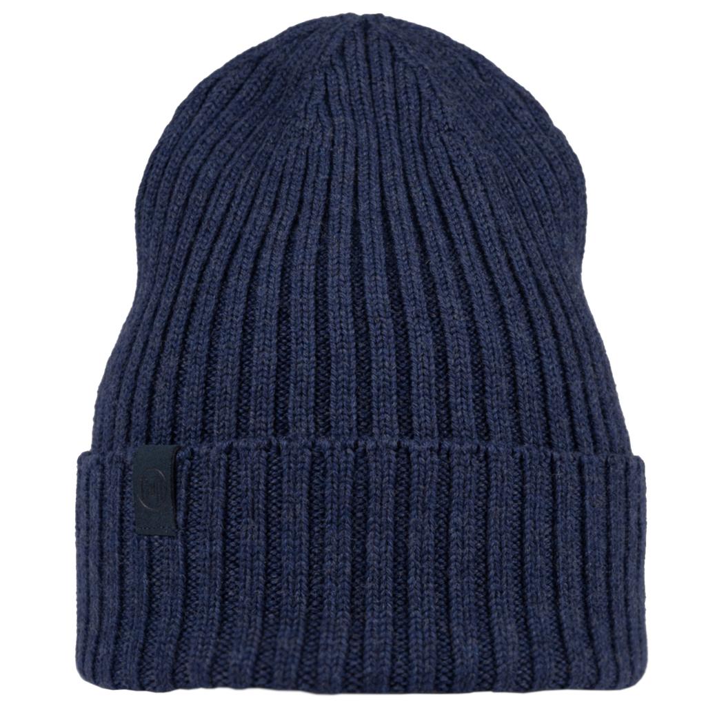 BUFF Norval Merino Hat Beanie, Unisex Navy Cap