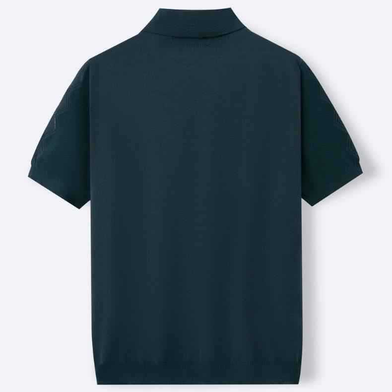 Knit Polo Shirts for Men Breathable Short Sleeve Polo Shirt Lightweight Casual Golf Shirts Collared T-Shirts Men's Summer Vacation Beach Shirts Tops