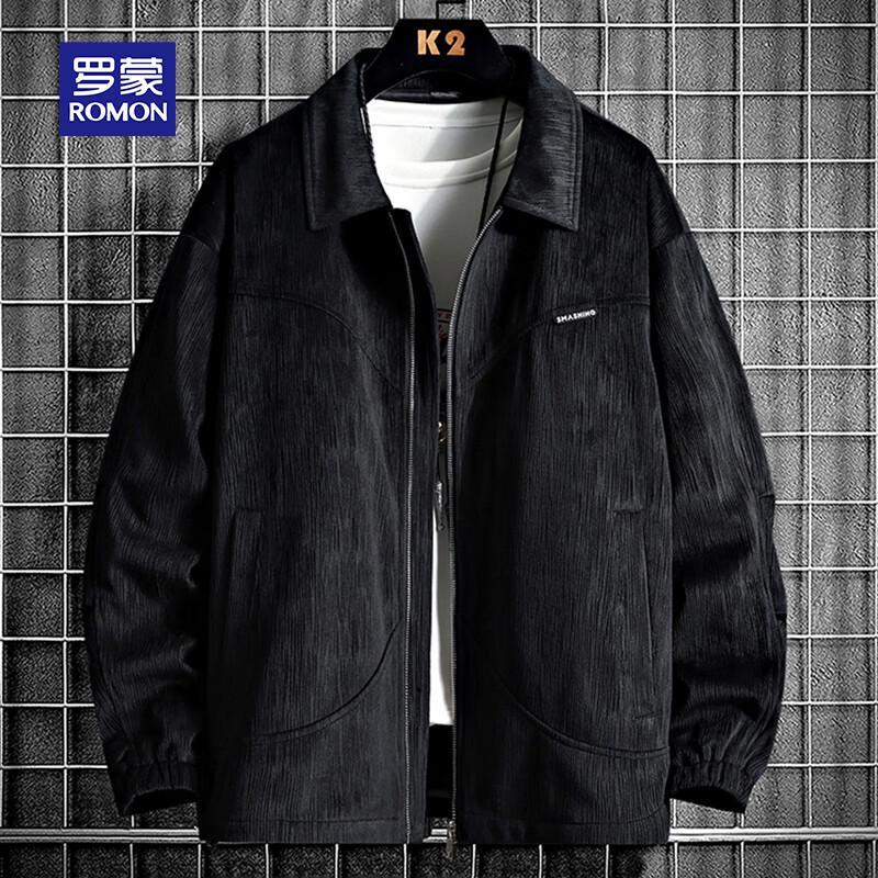 ROMON Men's Vintage Corduroy Casual Jacket