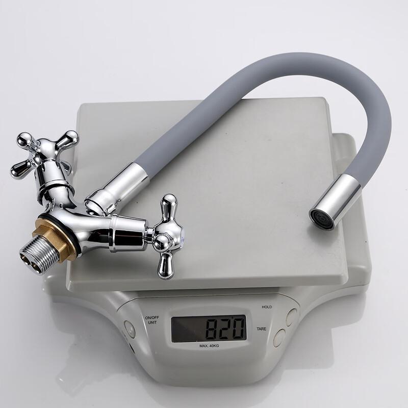 Alloy Kitchen Sink Faucet with Universal Rotating Hot/Cold Pipe