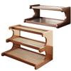 2/3-ярусная деревянная настольная подставка Компактная настольная книжная полка Практичный простой органайзер для обуви Приправа