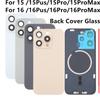 1 шт. Заднее стекло + Магнитная катушка для iPhone 16 15 Pro Max 16 PLUS Запасное заднее стекло С предустановленной пластиной Заднее стекло