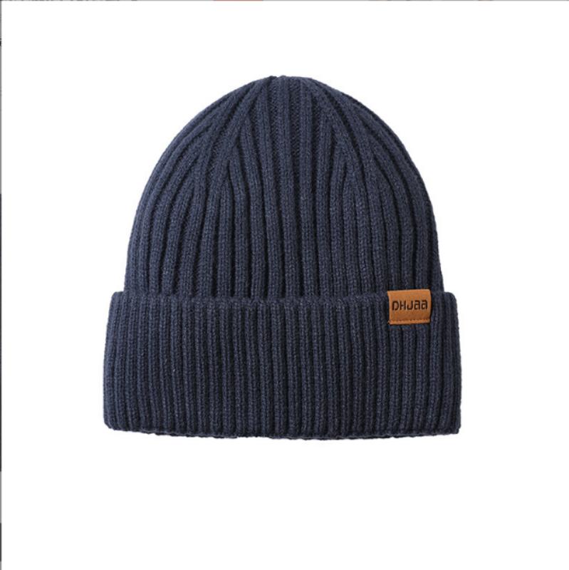 9 цветов Кепка мужская и женская осень-зима колледж бархатный стиль ветрозащитная и теплая однотонная вышитая вязаная шапка