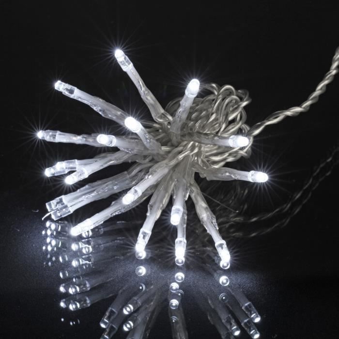 Guirlande LED Blanc 12m - Essentiel - Extérieur - 300 ampoules clignotantes